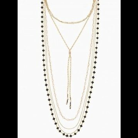 Stella & Dot Gold Toned Terney Layered Necklace - Picture 3 of 15